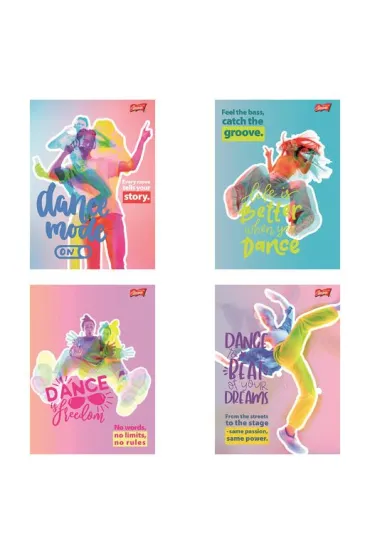 St. Majewski Zeszyt A5 60 kartek linia. Ok�adka laminowana lakier miejscowy UV 70 g/m2. Dance Mode