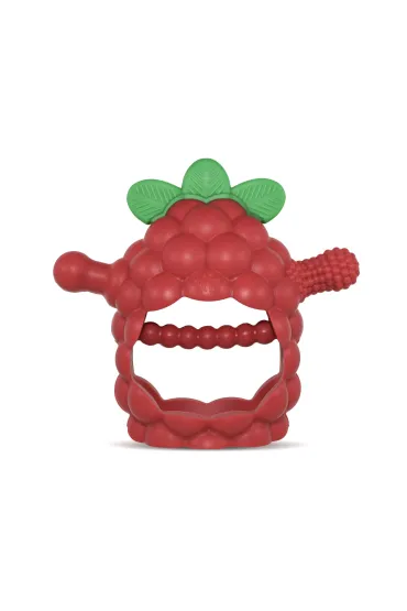 Gryzak silikonowy Razberry Grip, czerwony RazBaby