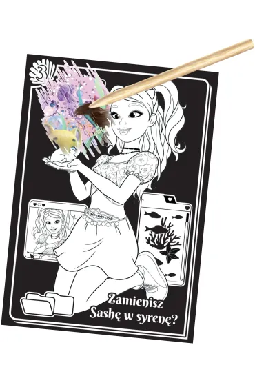 Magiczne syrenki. Magia Syren. Zdrapuj, koloruj, naklejaj