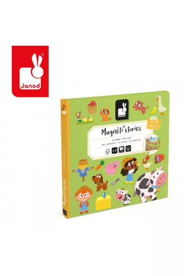Puzzle Magnetyczna uk�adanka Farma Magneti'stories Janod