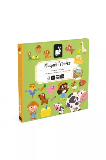 Puzzle Magnetyczna uk�adanka Farma Magneti'stories Janod