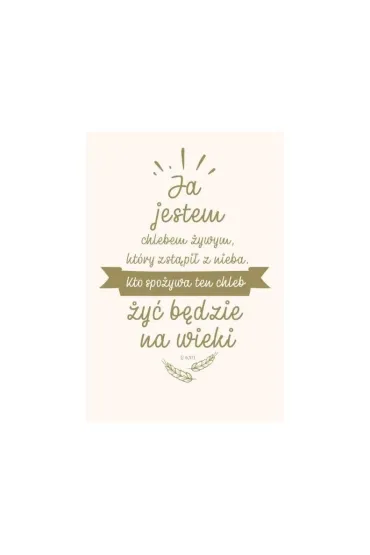 NT z infografikami A5 srebr. t�. Ja jestem chlebem