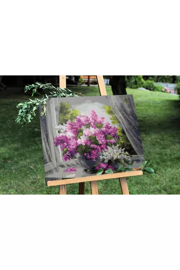 Twoje Hobby Malowanie po numerach - Bukiet lilaka 40x50cm