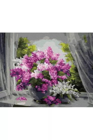 Twoje Hobby Malowanie po numerach - Bukiet lilaka 40x50cm