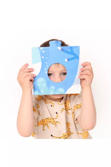 Duuue puzzle z dziurk Zwierzta Bright Junior Media