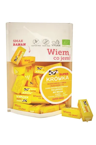 Super Kr�wka Kr�wki bezmleczne bananowe 150 g Bio