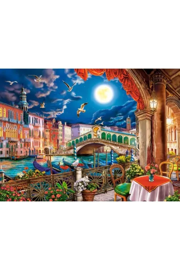 Puzzle 2000 el. Romantic Night in Venice Castorland