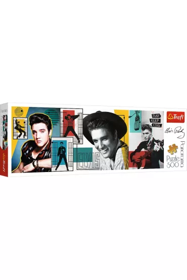 Puzzle 500 el. Panorama - Elvis Presley kola� Trefl