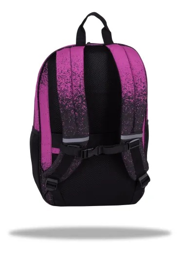 Plecak 44x31x18 cm 1 zamek 5 kieszeni Alfa Pink Dot CoolPack PATIO F155979