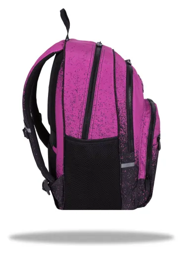 Plecak 44x31x18 cm 1 zamek 5 kieszeni Alfa Pink Dot CoolPack PATIO F155979