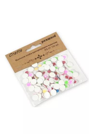 Penword Ruchome oczka samoprzylepne kolorowe 10 mm