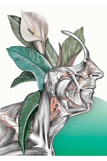 Plakat Floral head 54x651 mm