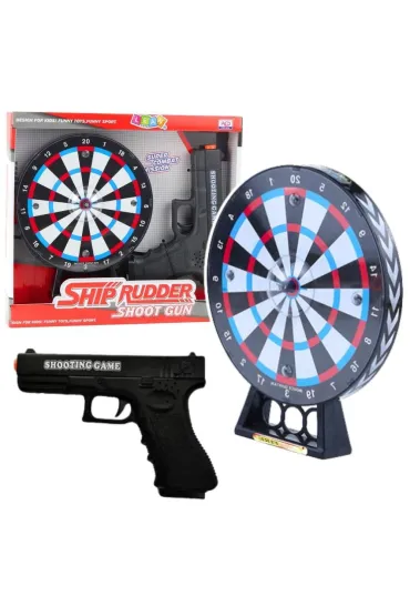 Zestaw pistolet laserowy z tarcz� LeanToys