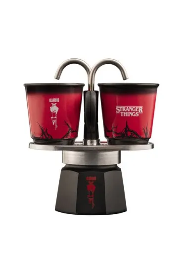Bialetti Mini Express Stranger Things 2tz + 2 Fili�anki nadruk termochromowy
