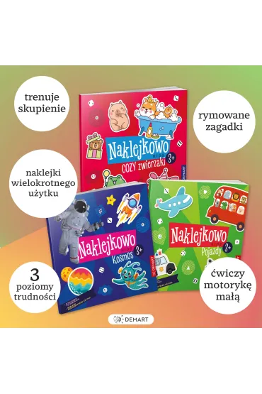 Naklejkowo Kids 3+. Kosmos - Anna Borchard, Monika  Niewielska