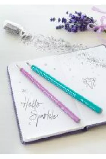 Faber-Castell O��wek Jumbo Sparkle Pearly turkusowy