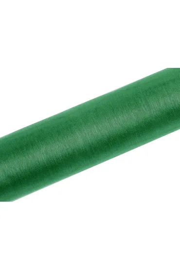 PartyDeco Organza G�adka sz. ziele� 0,16x9m