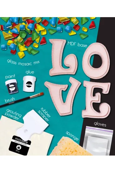 Zestaw kreatywny mozaika - Love