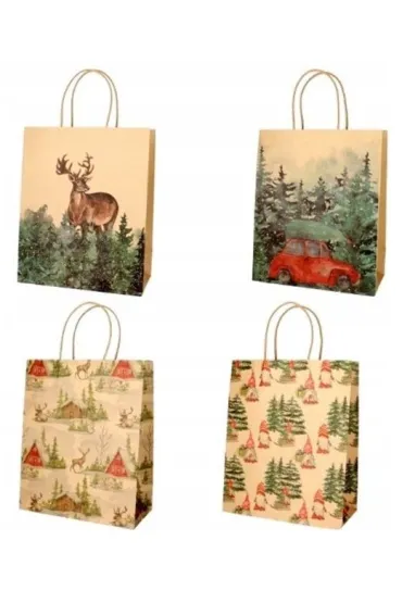 incood. Torba prezentowa 26x32 cm kraft las, mix
