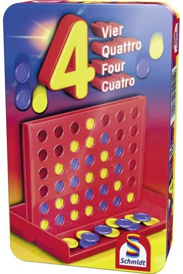 Gra Cztery w rz�dzie w metalowej puszce Schmidt Spiele-Gry