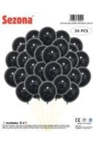 Balony czarne 50 szt.