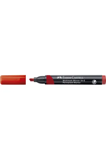 Faber-Castell Marker permanent 54-e czerwony �ci�ta ko�c�wka