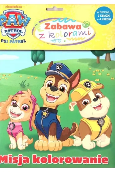 Misja kolorowanie. Psi Patrol. Zabawa z kolorami
