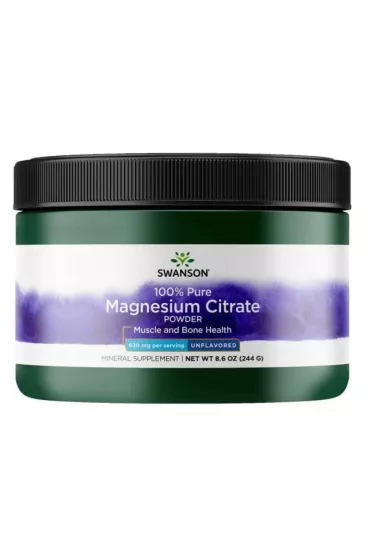 Swanson Cytrynian Magnezu - 100% czysto�ci - suplement diety 244 g