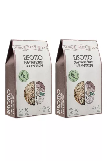 Dania Babci Zosi Risotto z grzybami lenymi i pietruszk Zestaw 2 x 180 g