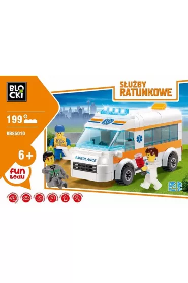 Klocki Blocki S�uzby ratunkowe Karetka 199 element�w.