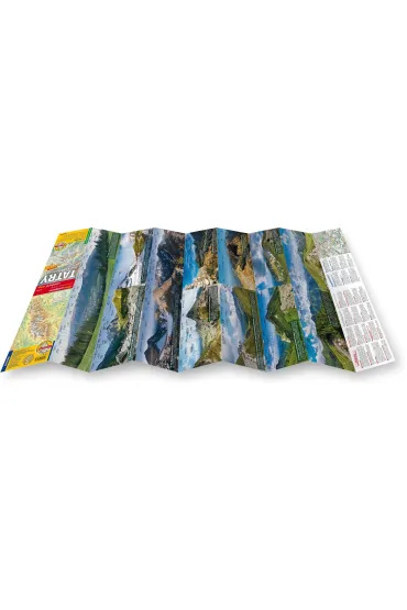 Tatry Mapa panoramiczna laminowana mapa turystyczna 1:28 000
