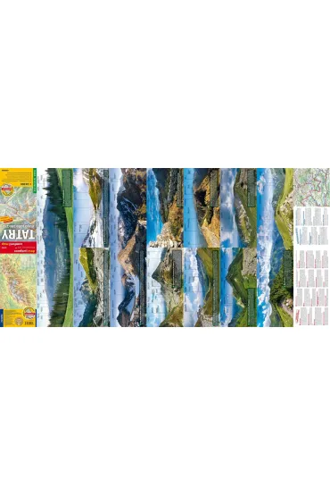Tatry Mapa panoramiczna laminowana mapa turystyczna 1:28 000