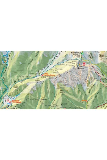 Tatry Mapa panoramiczna laminowana mapa turystyczna 1:28 000
