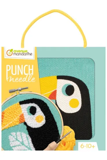 Zestaw Punch Needle Tukan 13cm Avenue Mandarine