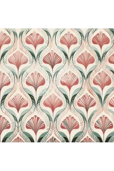 Serwetki Lunch Daisy - Flora Coral Leaves Pattern SDOG041501