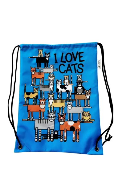 Mesio.pl Worek szkolny Love cats