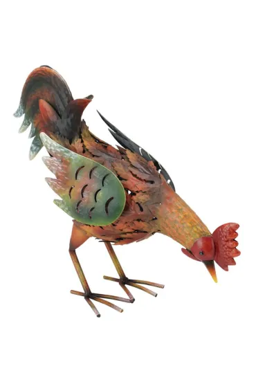 ProGarden Figurka ogrodowa z metalu Kogut 32 cm