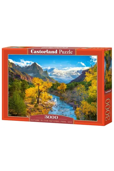 Puzzle 3000 el. C-300624-2 Autumn in Zion National Park, USA Castorland