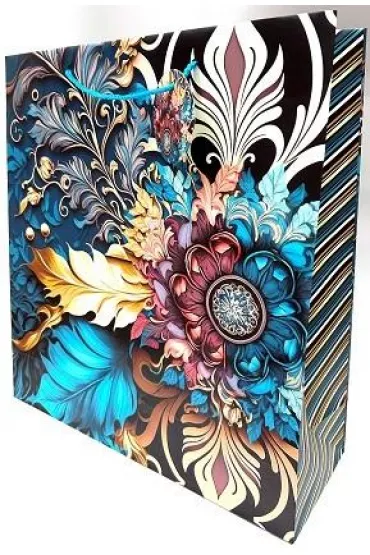 Fresh Torebka ozdobna matowa vintage 35x37x12cm