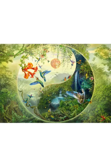 Puzzle PQ 1000 el. W lesie kolibr�w Schmidt - Silvia  Christoph