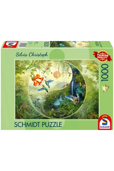 Puzzle PQ 1000 el. W lesie kolibr�w Schmidt - Silvia  Christoph