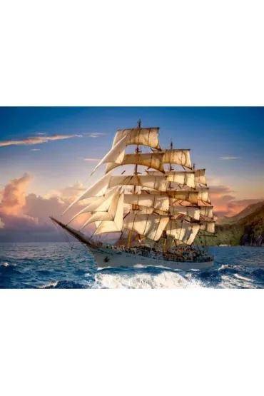 Puzzle 1500 el. �eglowanie o zachodzie s�o�ca Castorland