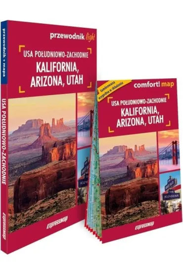 USA po�udniowo-zachodnie Kalifornia Arizona Utah przewodnik + mapa - Piotr Jab�o�ski