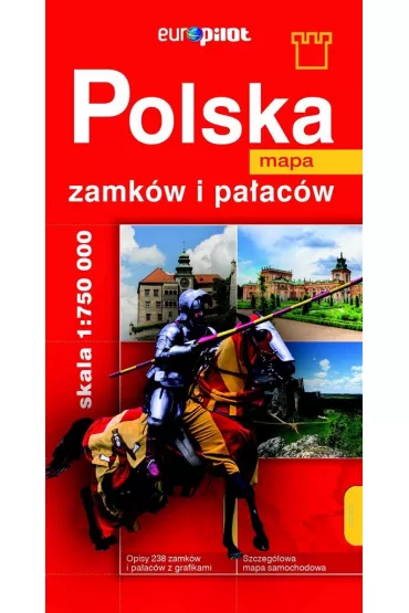 Polska mapa zamk�w i pa�ac�w Europilot 1:750 000