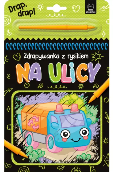 Na ulicy. Zdrapywanka z rysikiem