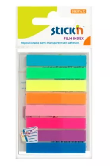 Stickn Zak�adki indeks.samoprz. mix 8 kol. neon klasyczne