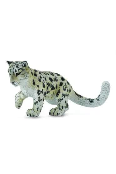 Leopard m�ody �nie�ny bawi�cy si�