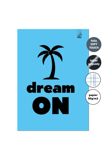EV-Corp Zeszyt A4 32k.w kratk� z marginesem Dream On 90g