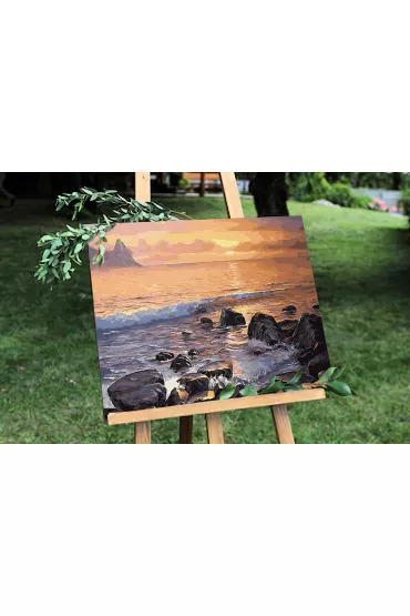 Malowanie po numerach. Skalisty brzeg 40 x 50 cm