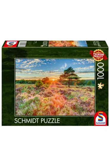 Puzzle 1000 el. PQ Zach�d s�o�ca na wrzosowisku Schmidt